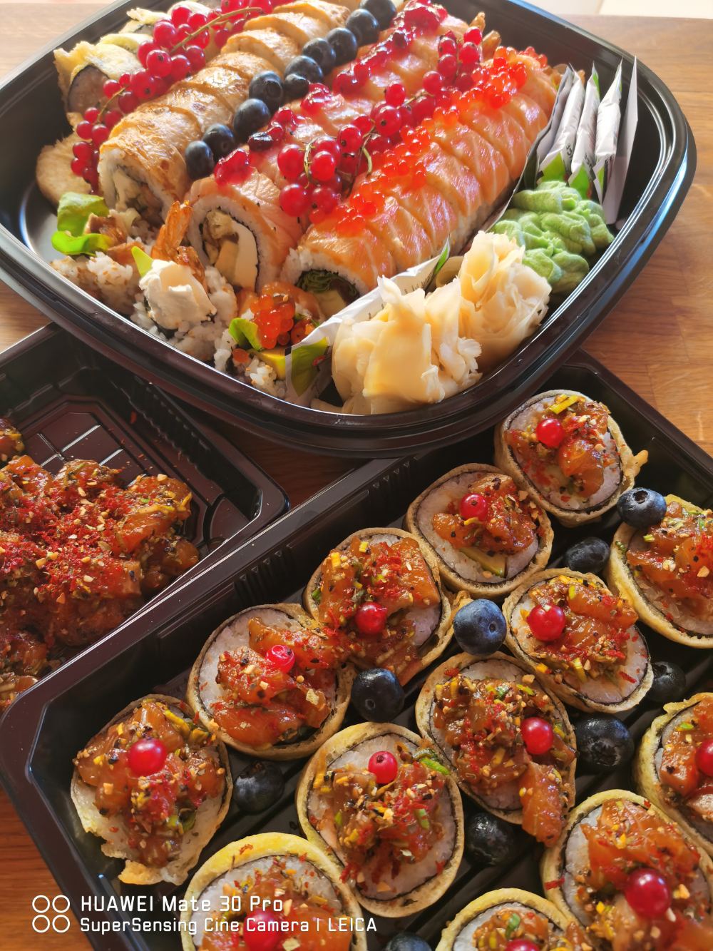 Sushi flat-lay